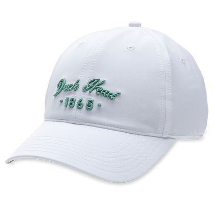Duck Head 1865 Embroidery Performance Hat - White