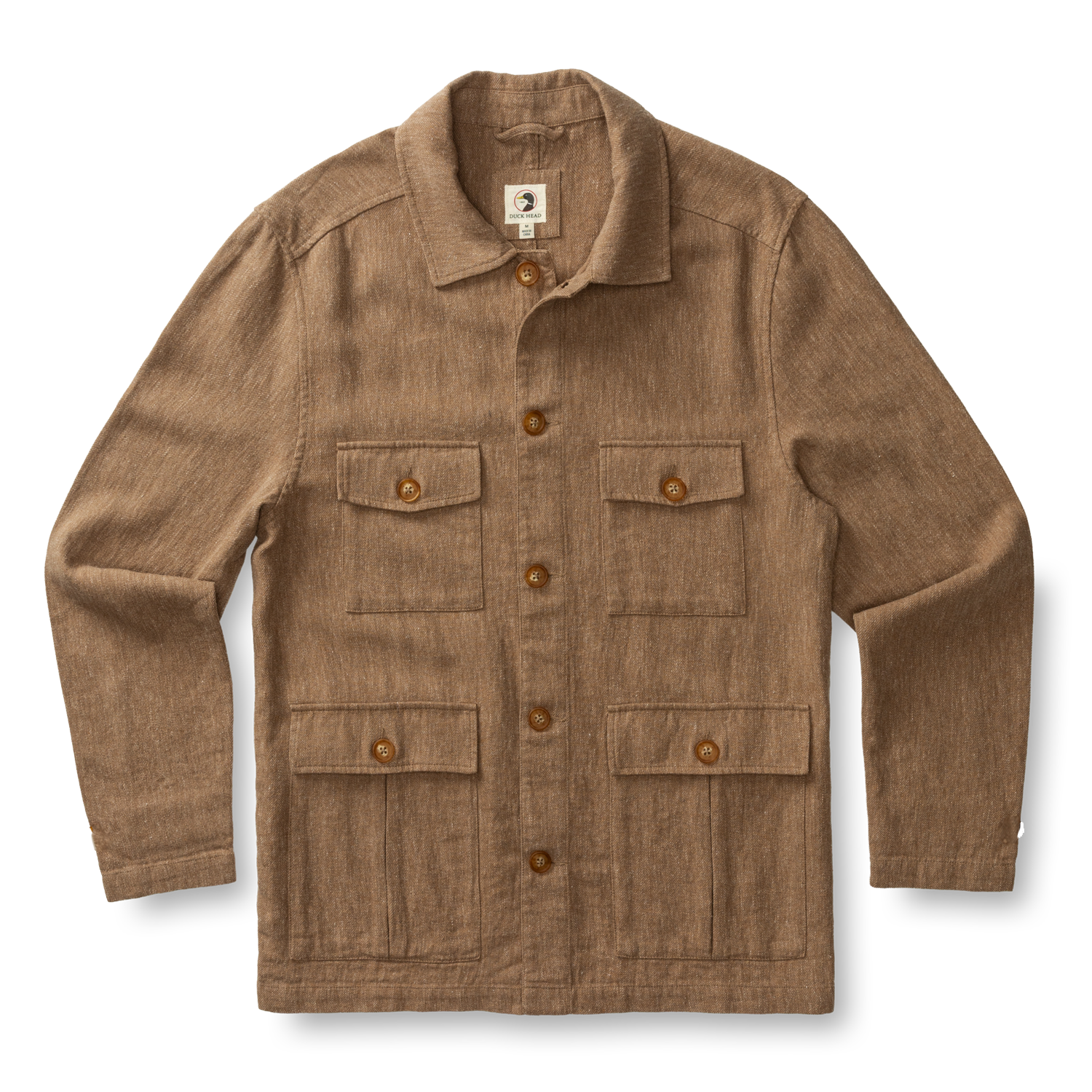 Duck Head Rutledge Safari Jacket - Pinecrest Solid - Teak