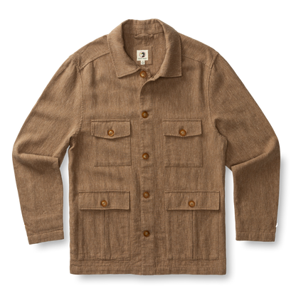 Duck Head Rutledge Safari Jacket - Pinecrest Solid - Teak