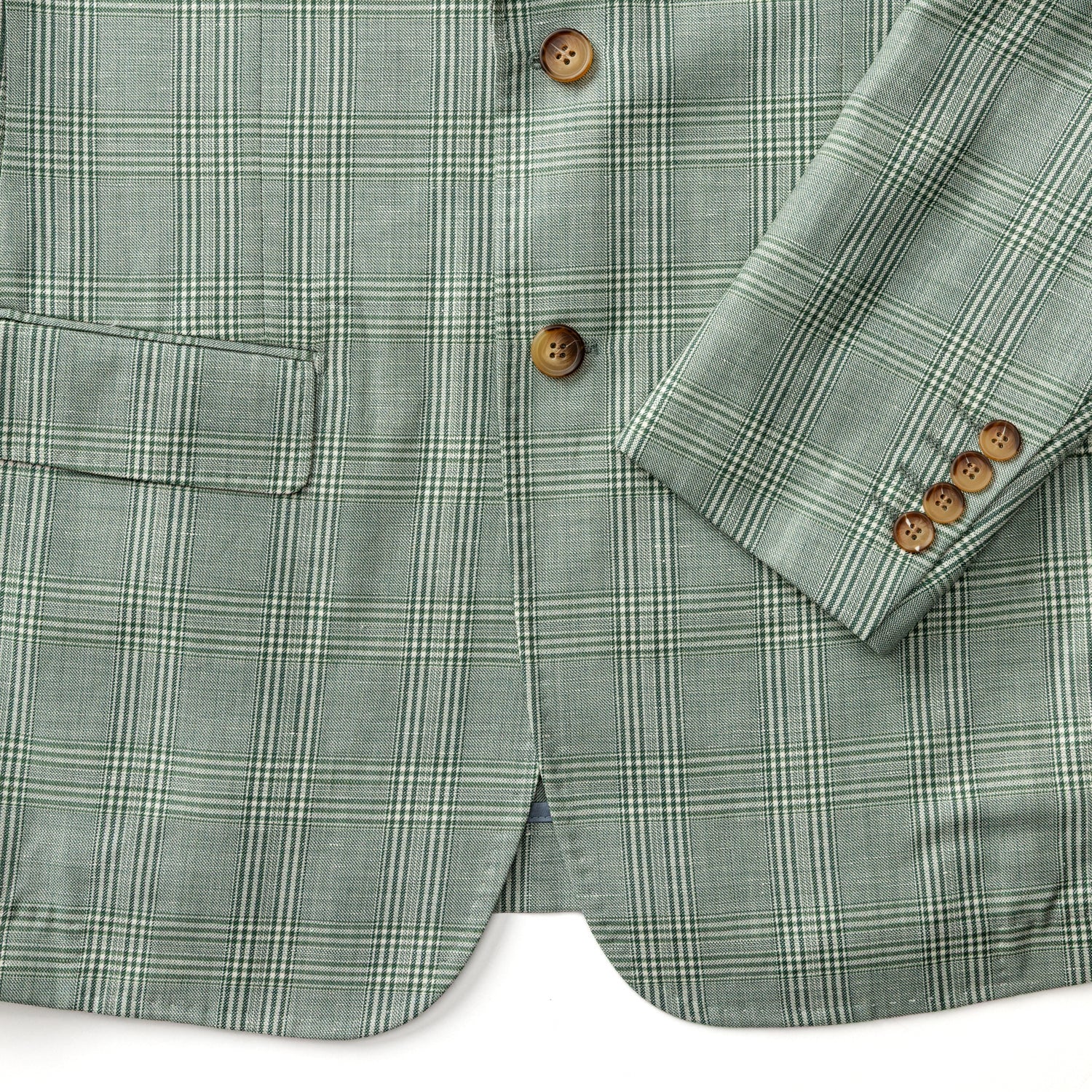 Duck Head Langdon Plaid Sport Coat - Hunter Green