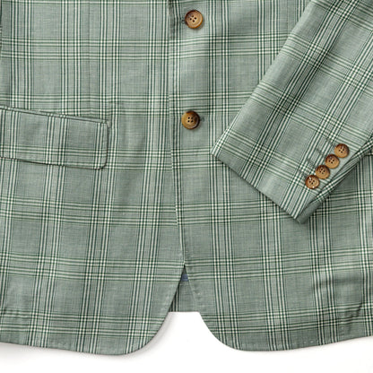Duck Head Langdon Plaid Sport Coat - Hunter Green