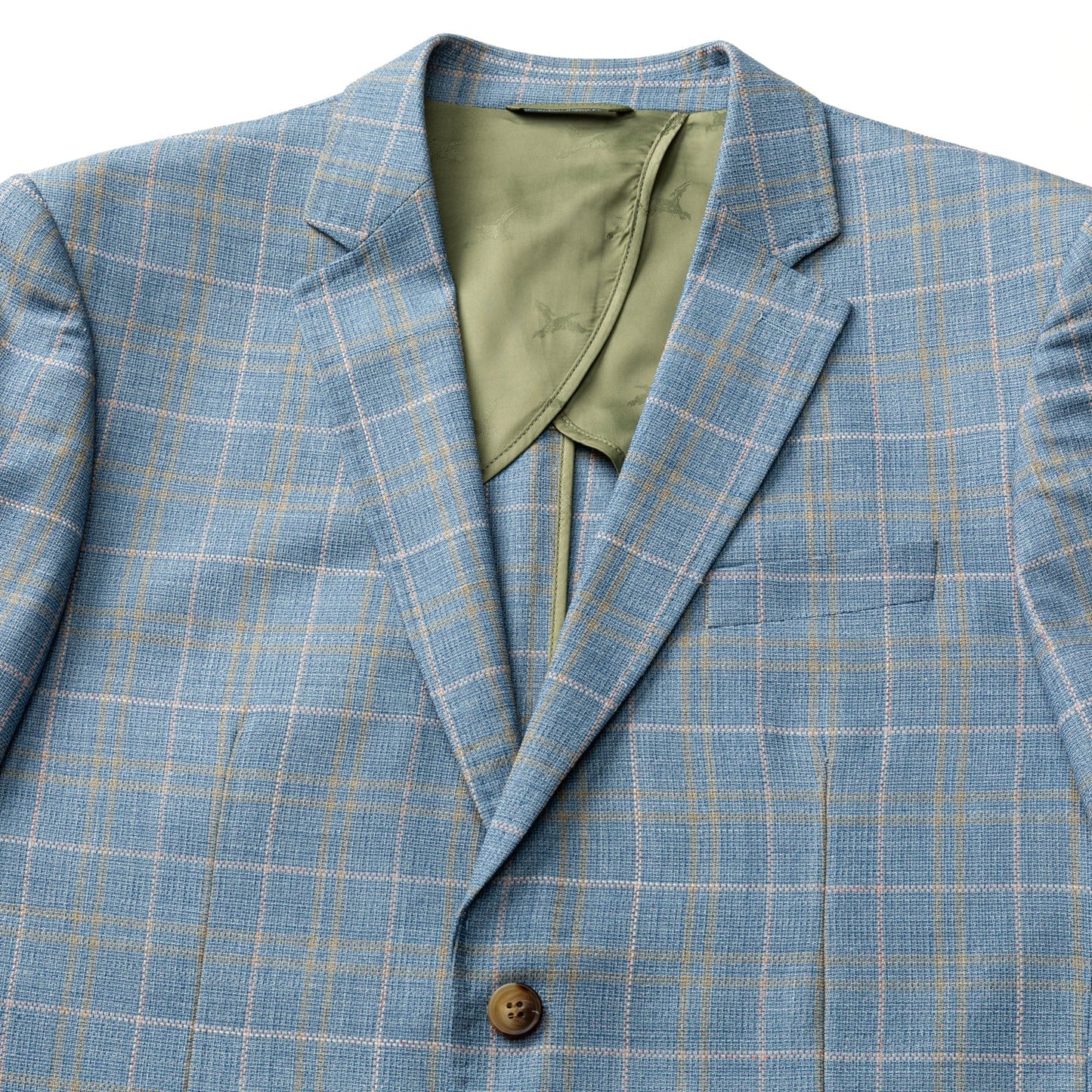 Duck Head Bradner Plaid Sport Coat - Chambray Blue