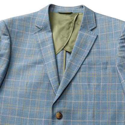 Duck Head Bradner Plaid Sport Coat - Chambray Blue