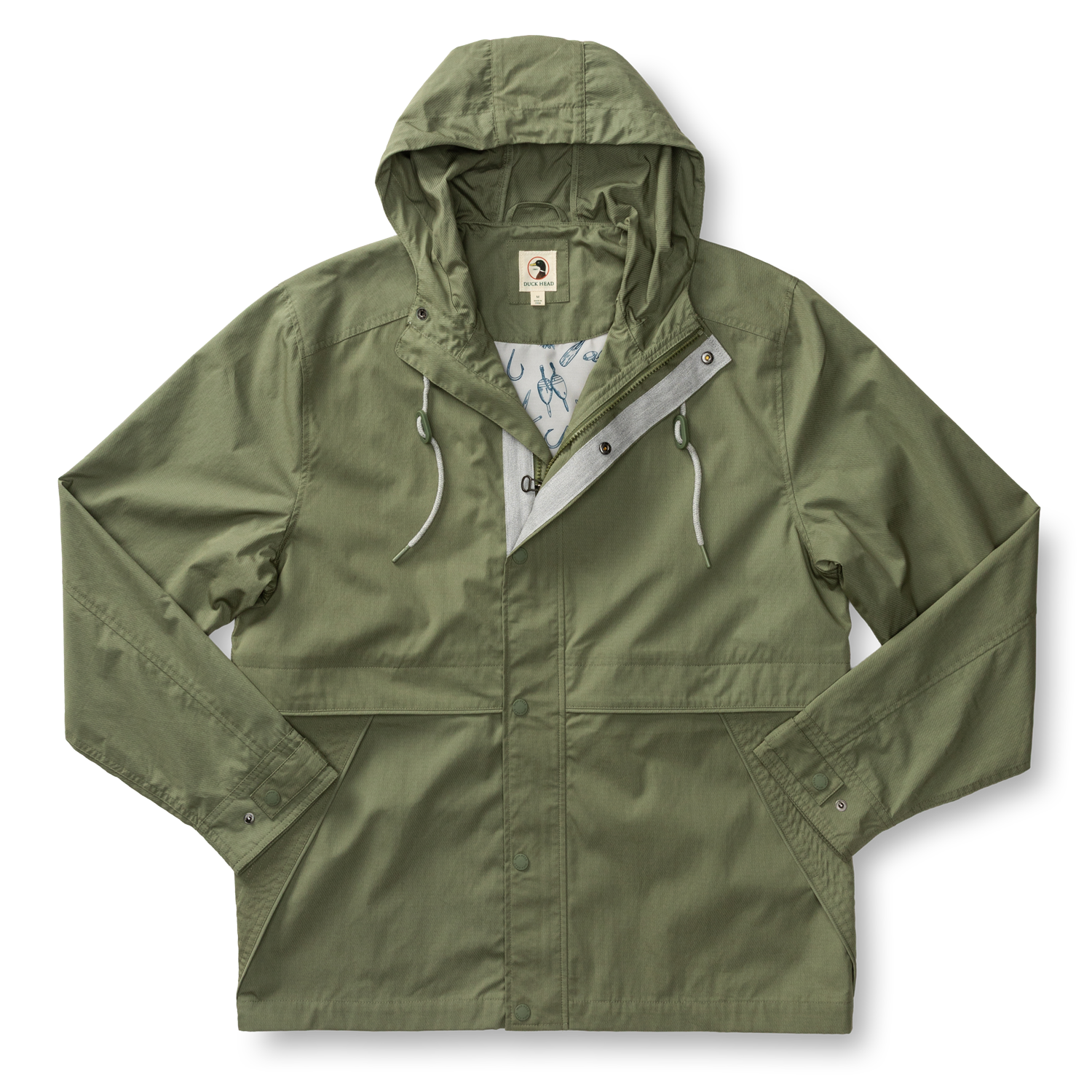 Duck Head Drifter Weather Resistant Jacket - Clover Green