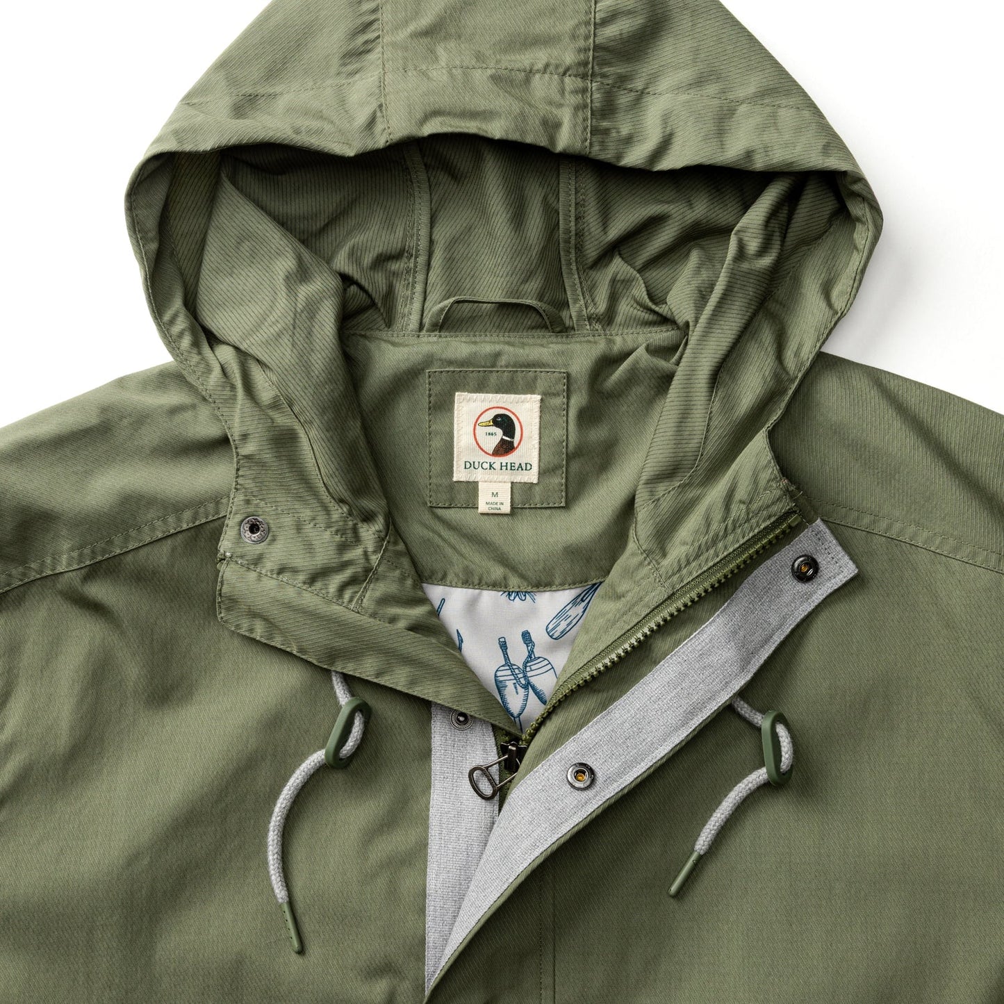 Duck Head Drifter Weather Resistant Jacket - Clover Green