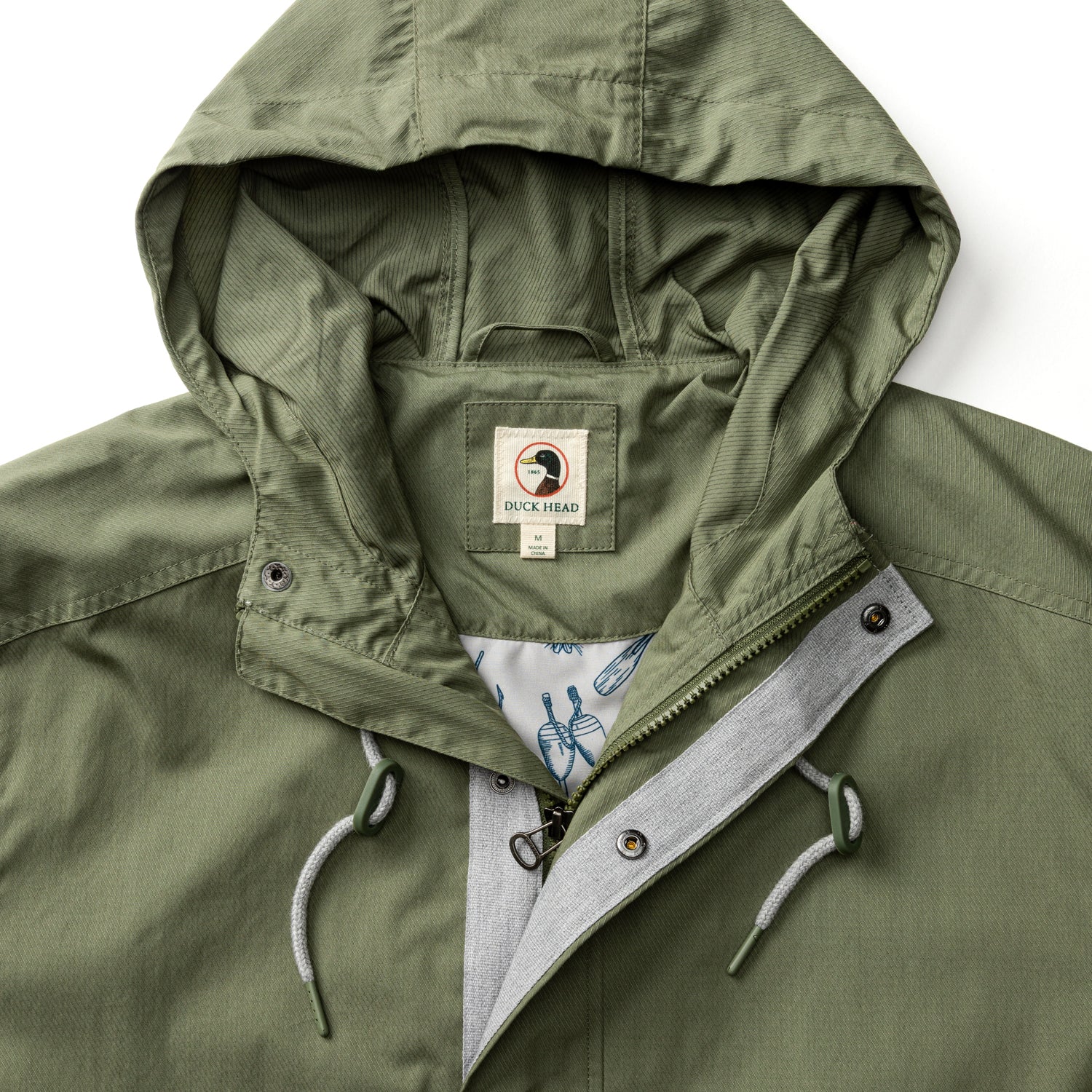 Duck Head Drifter Weather Resistant Jacket - Clover Green