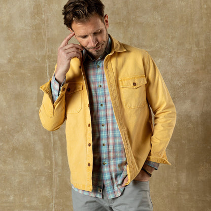 Duck Head Garment Dyed Duck Canvas Jacket - Sunwashed Yellow