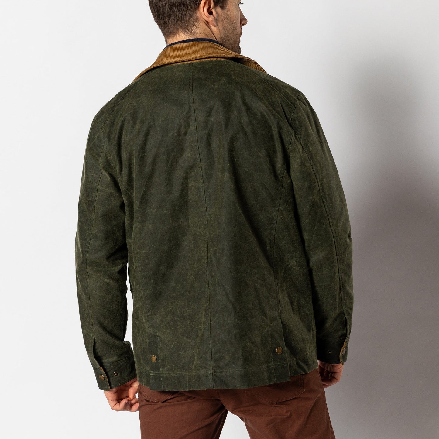 Duck Head Waxed Duck Canvas Jacket - Deep Olive