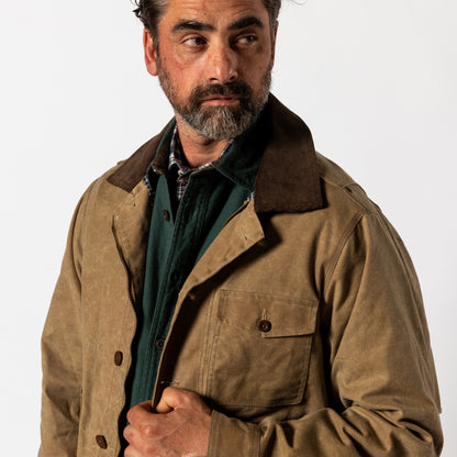 Duck Head Waxed Duck Canvas Rancher Jacket - Umber Brown