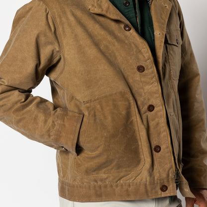 Duck Head Waxed Duck Canvas Rancher Jacket - Umber Brown