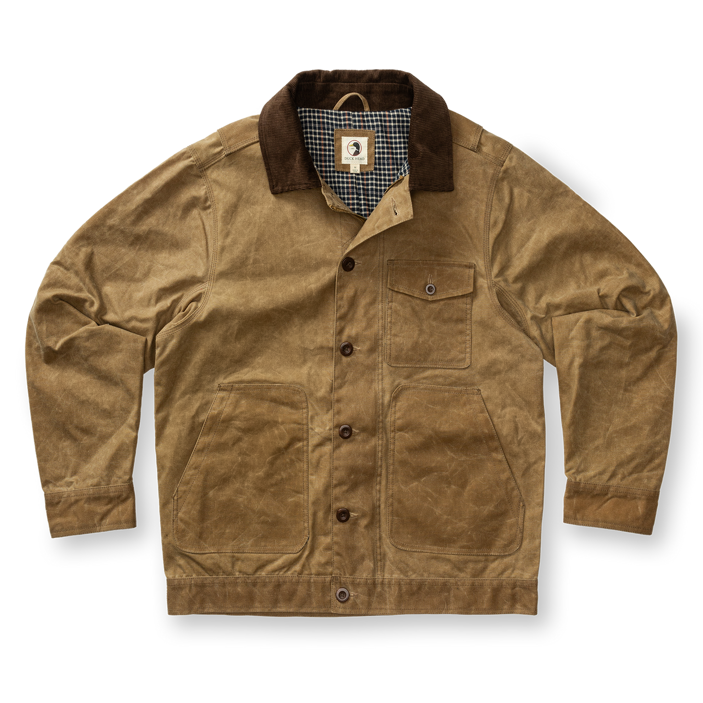 Duck Head Waxed Duck Canvas Rancher Jacket - Umber Brown