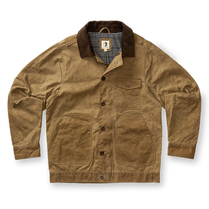 Duck Head Waxed Duck Canvas Rancher Jacket - Umber Brown