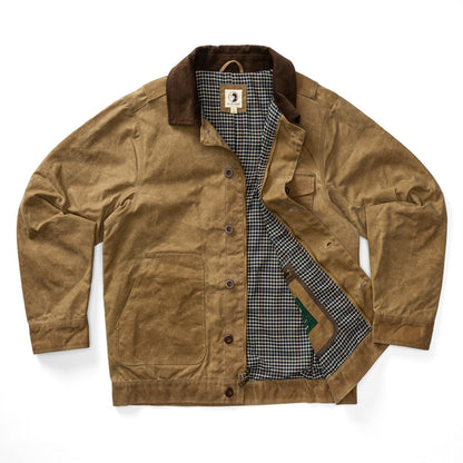 Duck Head Waxed Duck Canvas Rancher Jacket - Umber Brown