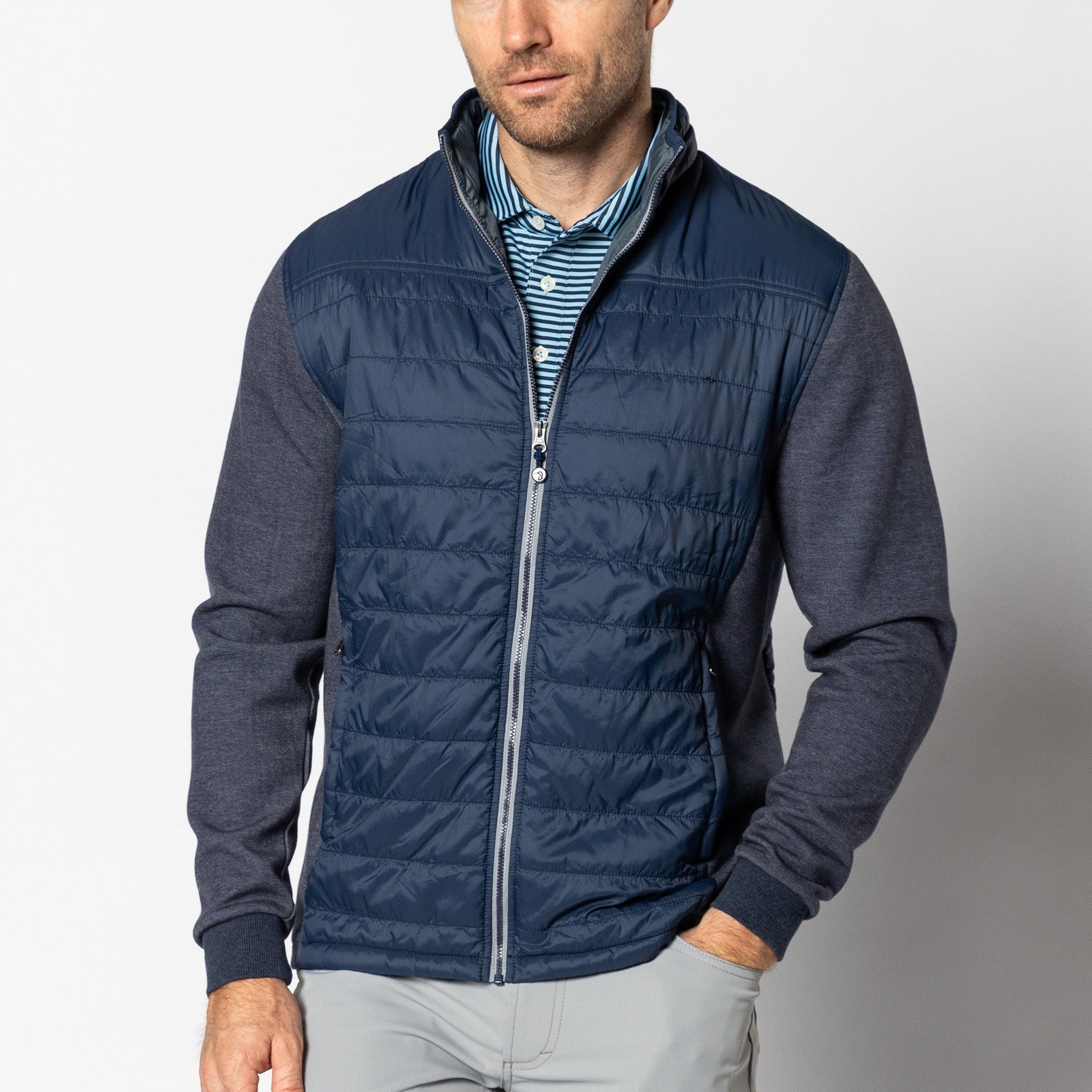 Duck Head Ridgeland Performance Quilted Jacket - Navy
