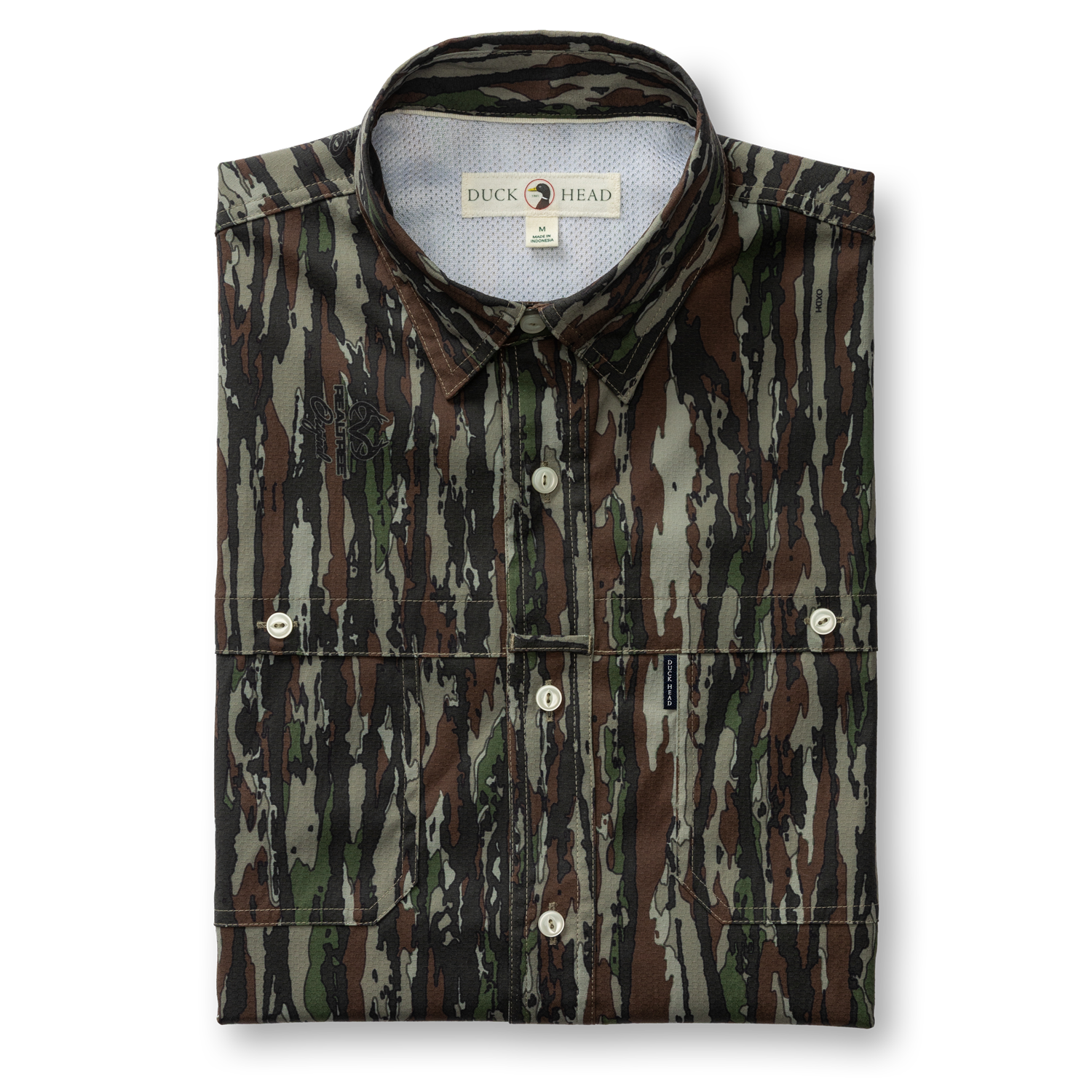 Duck Head Realtree Performance Dobby Guide Shirt - Original Camo