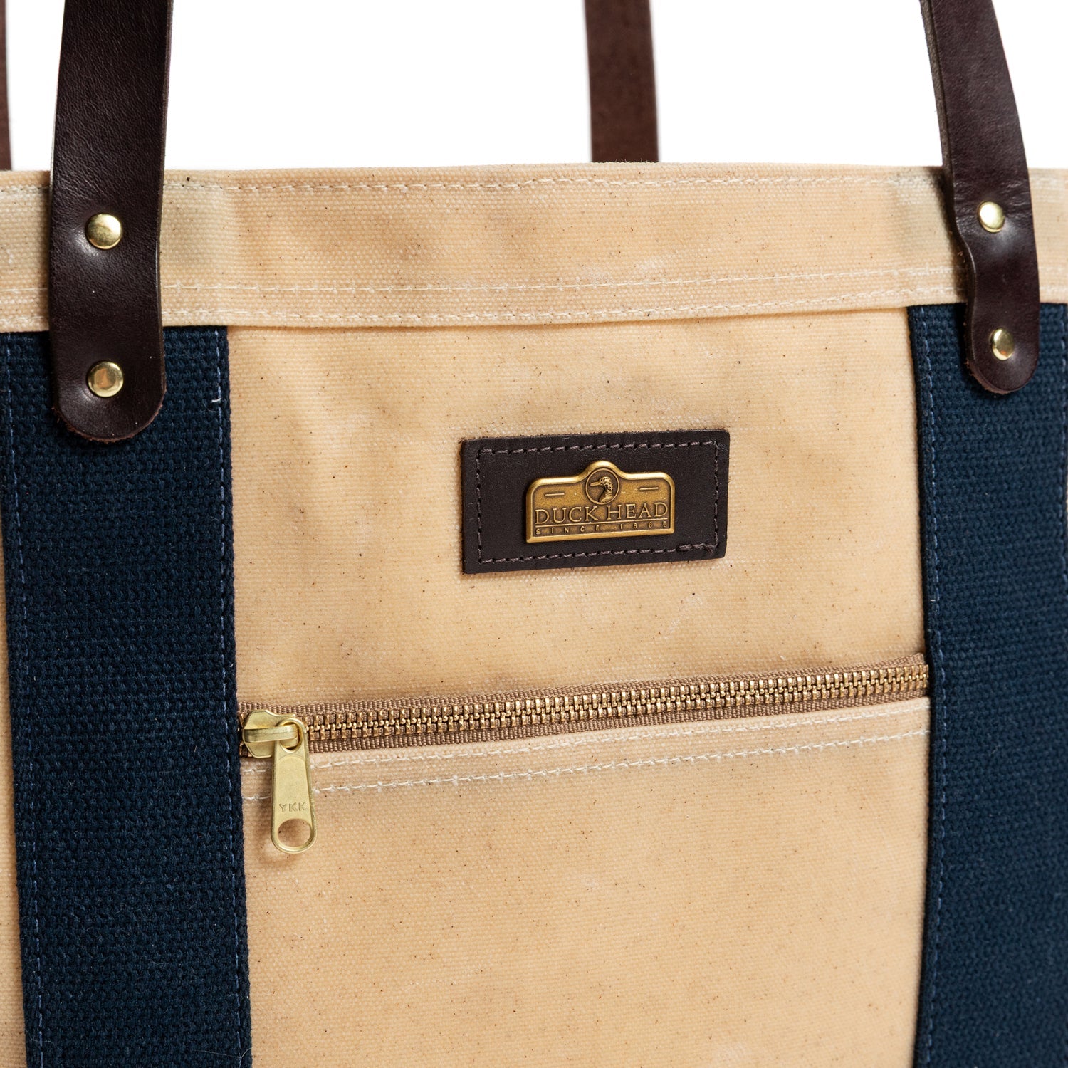 Duck Head Waxed Canvas Tote - Natural