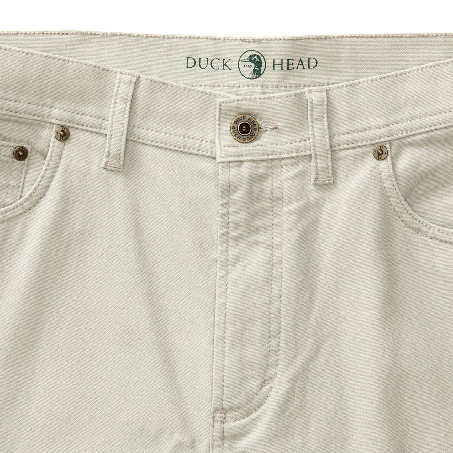 Duck Head Field Canvas Five-Pocket - Stone