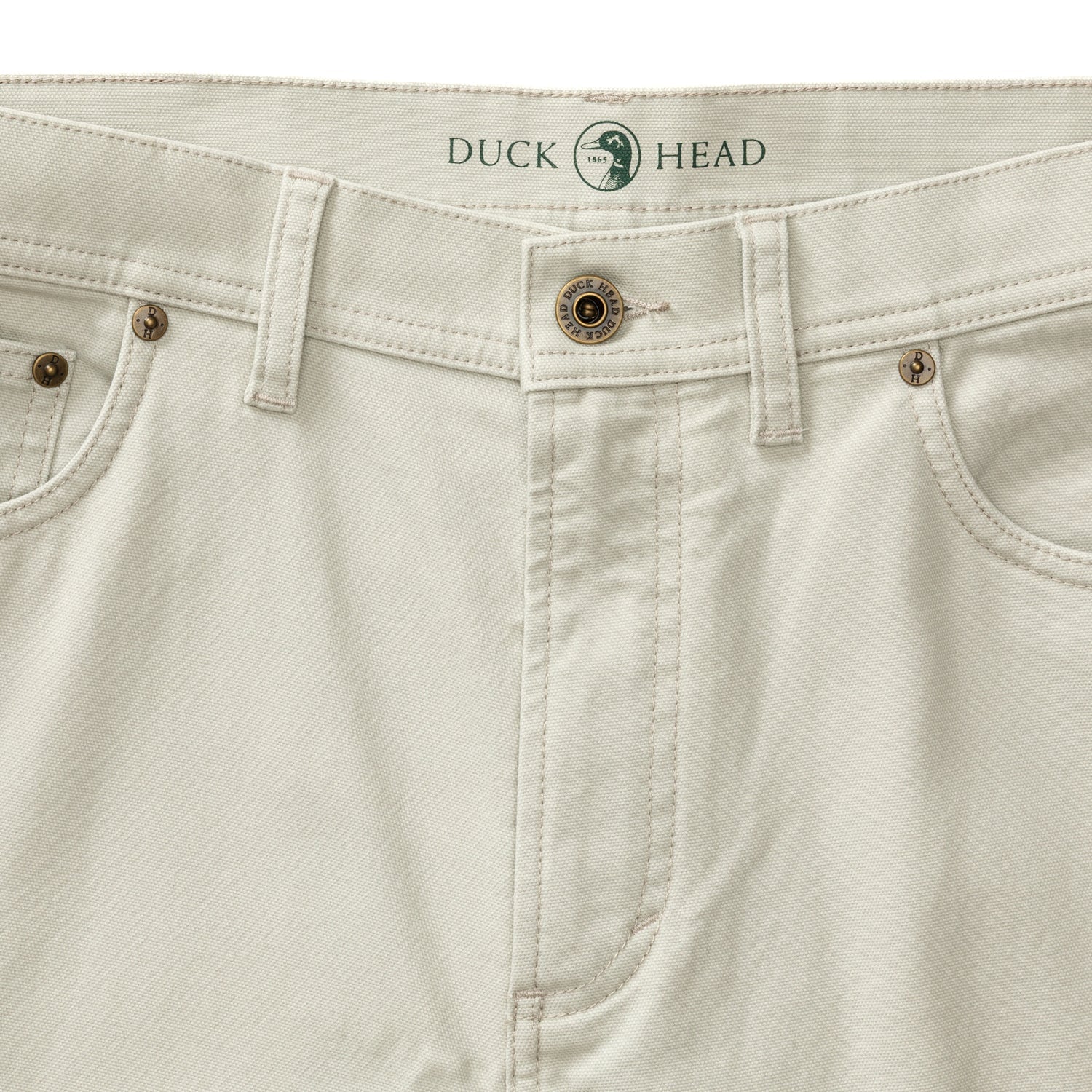 Duck Head Field Canvas Five-Pocket - Stone