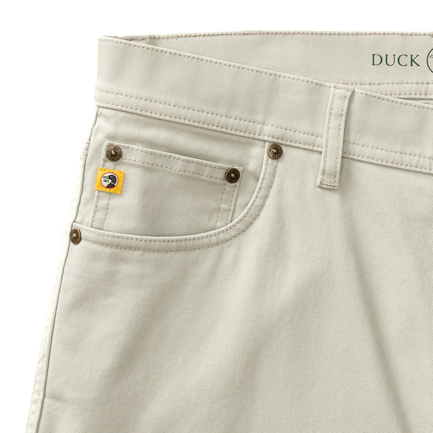 Duck Head Field Canvas Five-Pocket - Stone