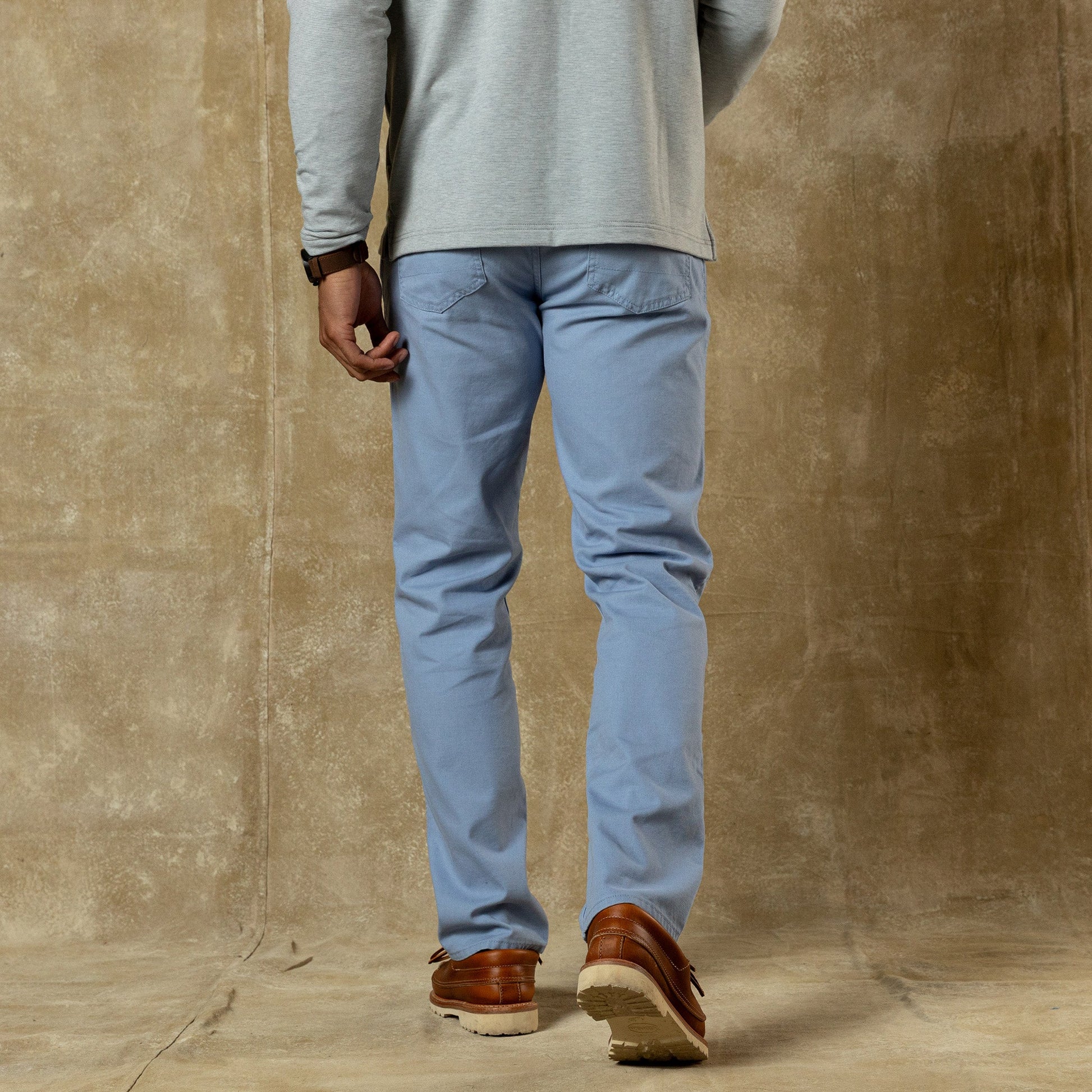 Duck Head Field Canvas Five-Pocket - Chambray Blue