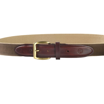 Duck Head Duck Head Waxed Canvas Belt - Brown