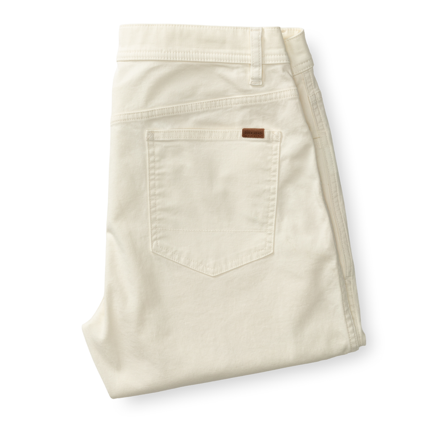 Duck Head Classic Fit Pinpoint Canvas Five-Pocket - Antique White