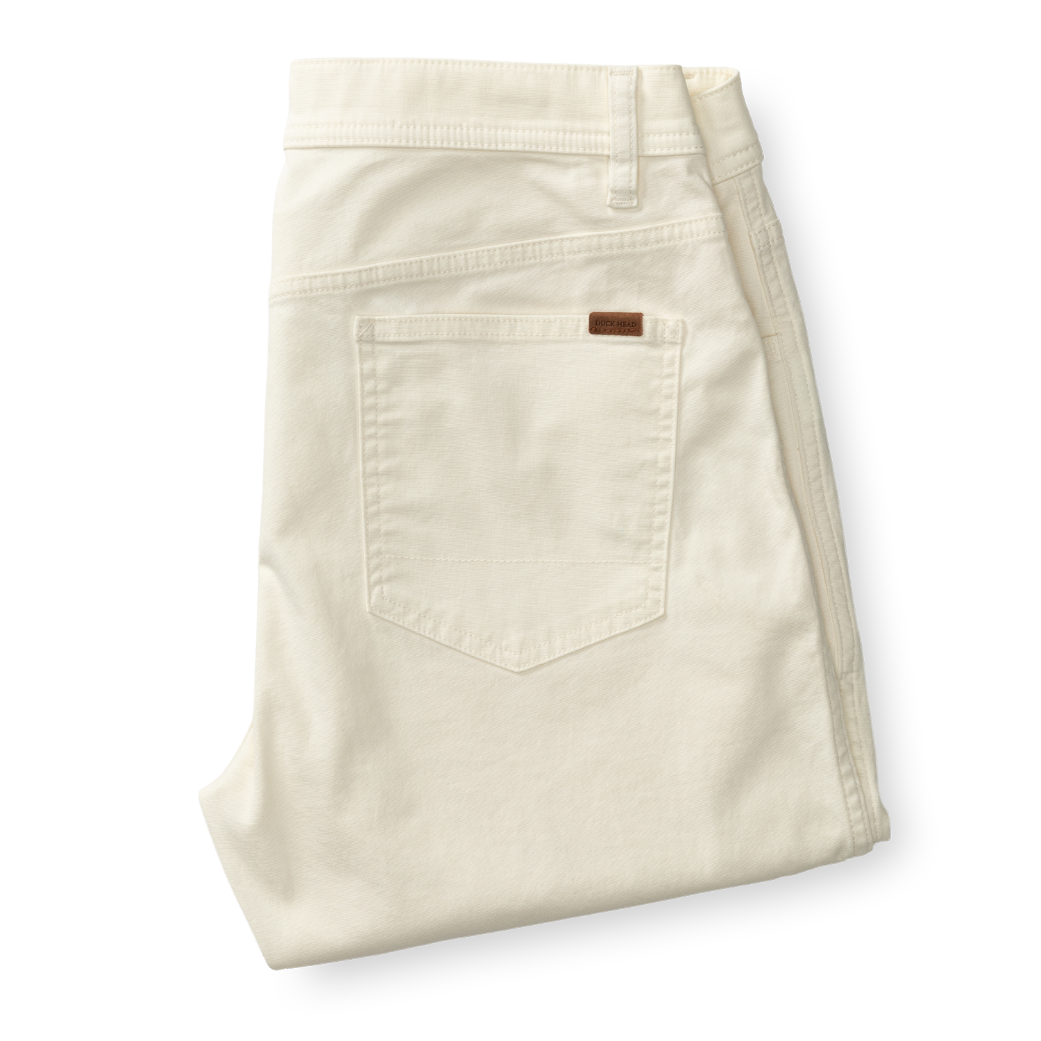 Duck Head Classic Fit Pinpoint Canvas Five-Pocket - Antique White