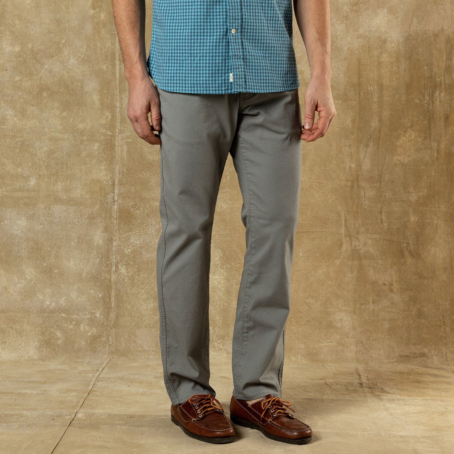 Duck Head Classic Fit Pinpoint Canvas Five-Pocket - Shadow Grey