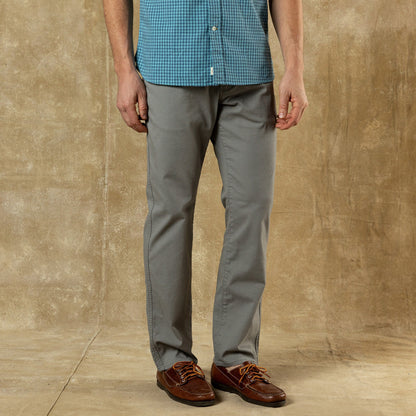 Duck Head Classic Fit Pinpoint Canvas Five-Pocket - Shadow Grey