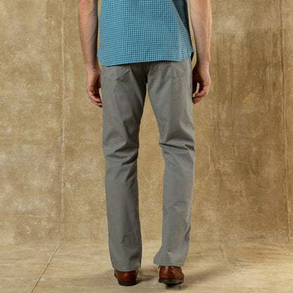 Duck Head Classic Fit Pinpoint Canvas Five-Pocket - Shadow Grey