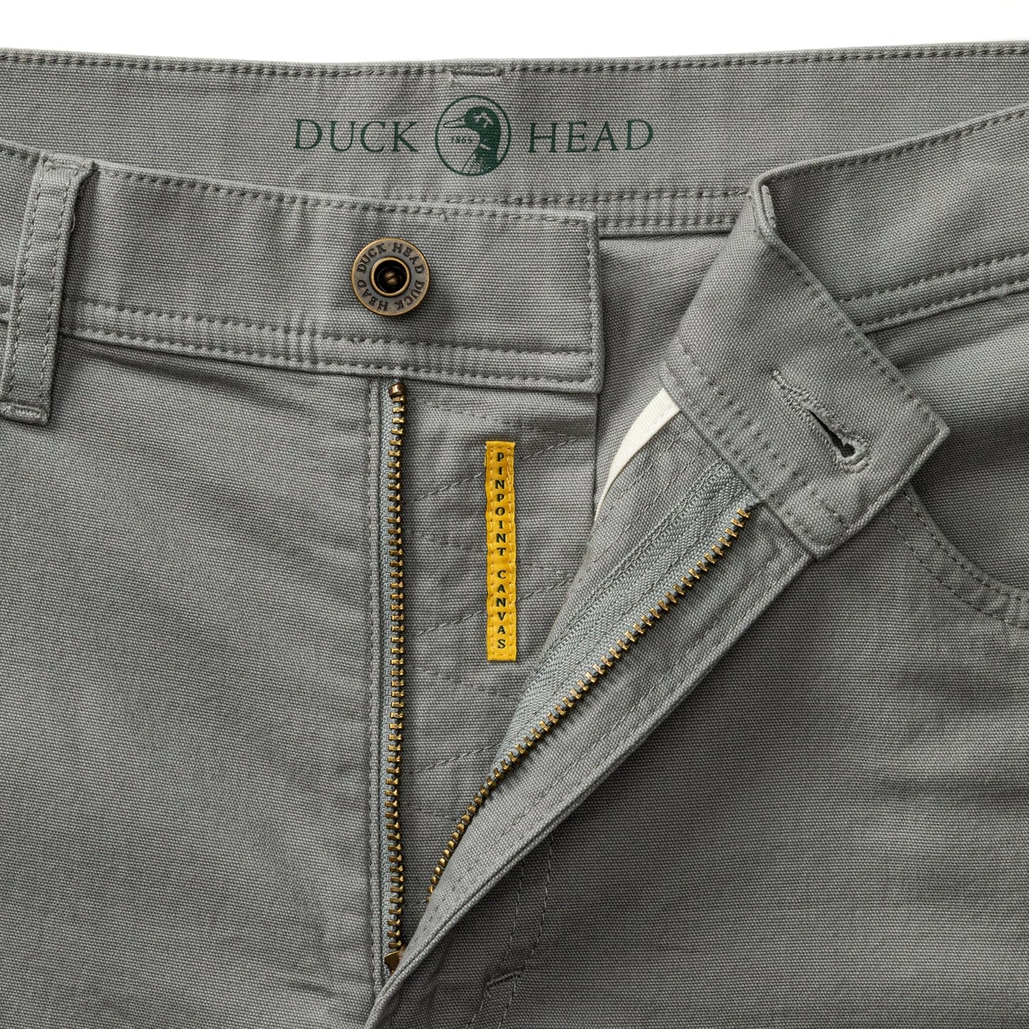 Duck Head Classic Fit Pinpoint Canvas Five-Pocket - Shadow Grey