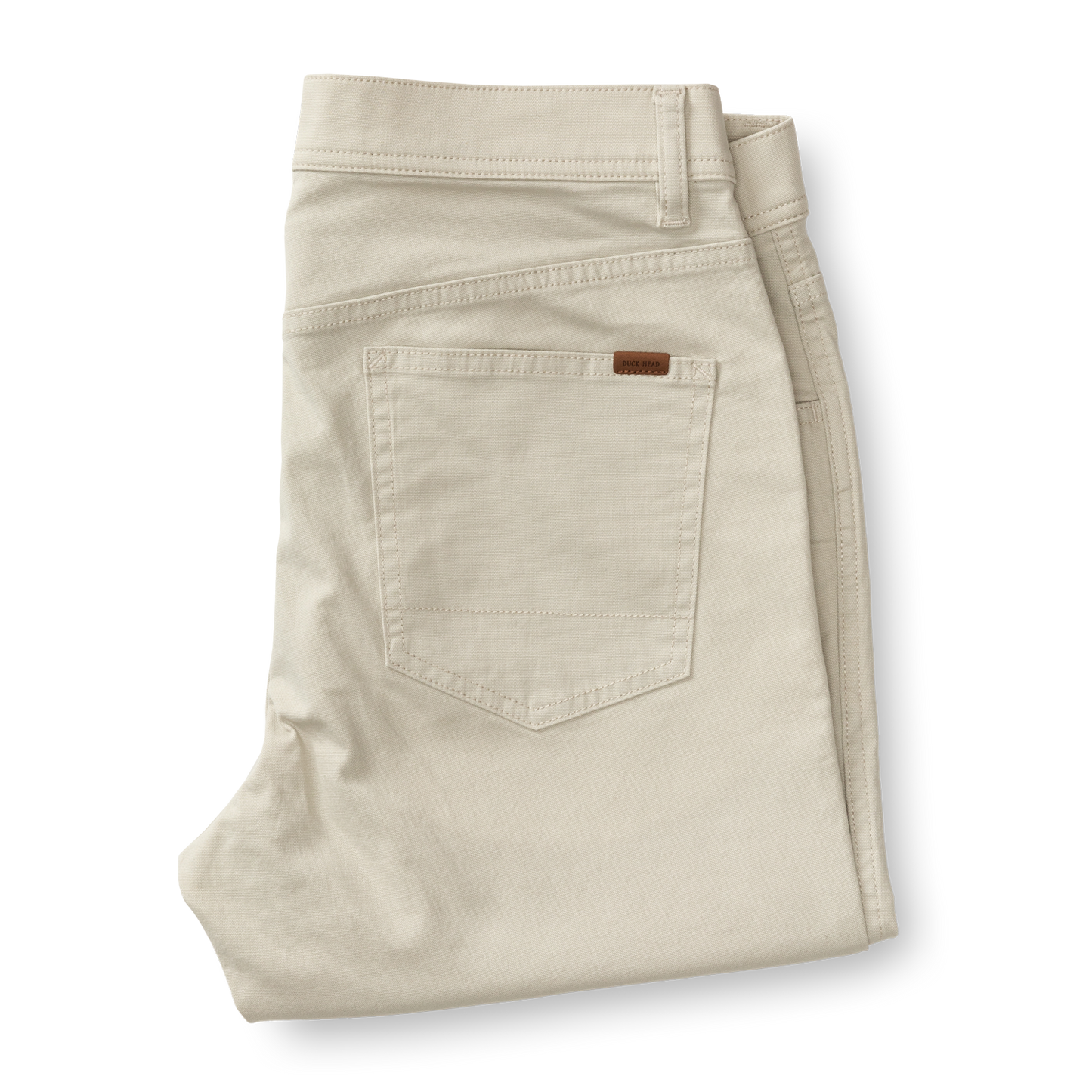 Duck Head Slim Fit Pinpoint Canvas Five-Pocket - Stone