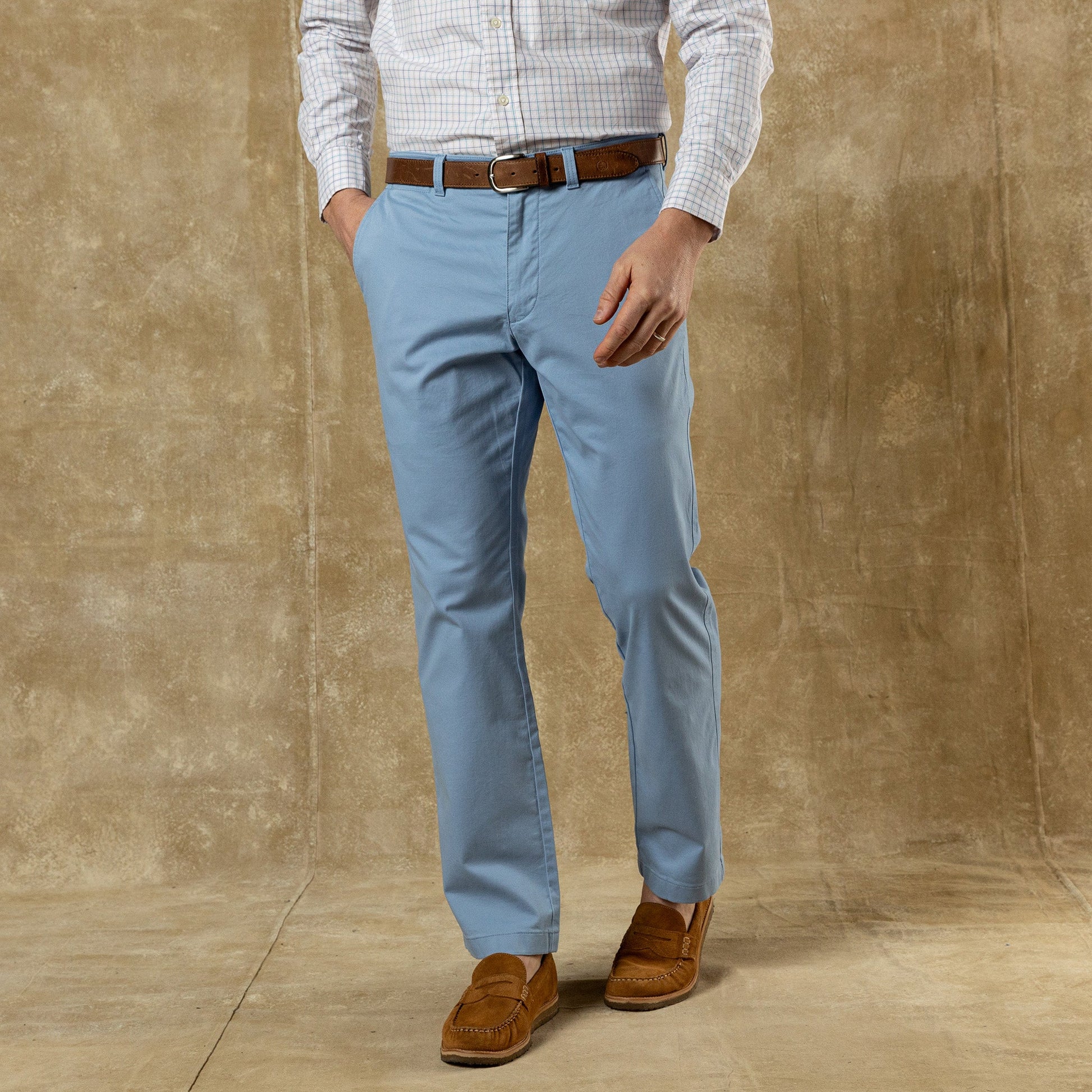 Duck Head Classic Fit Gold School Chino - Chambray Blue