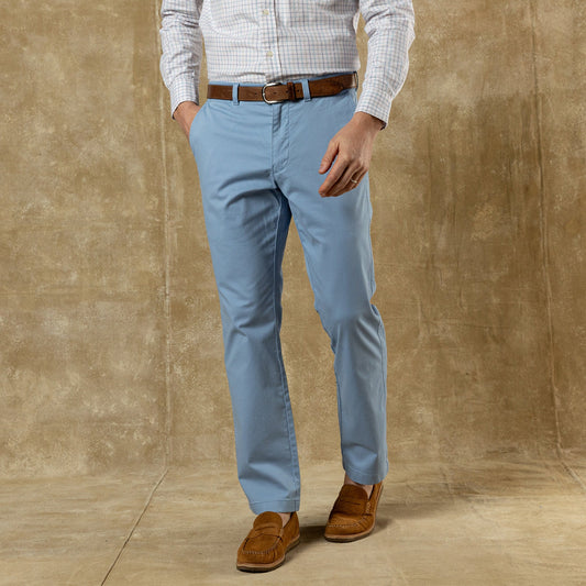 Duck Head Classic Fit Gold School Chino - Chambray Blue