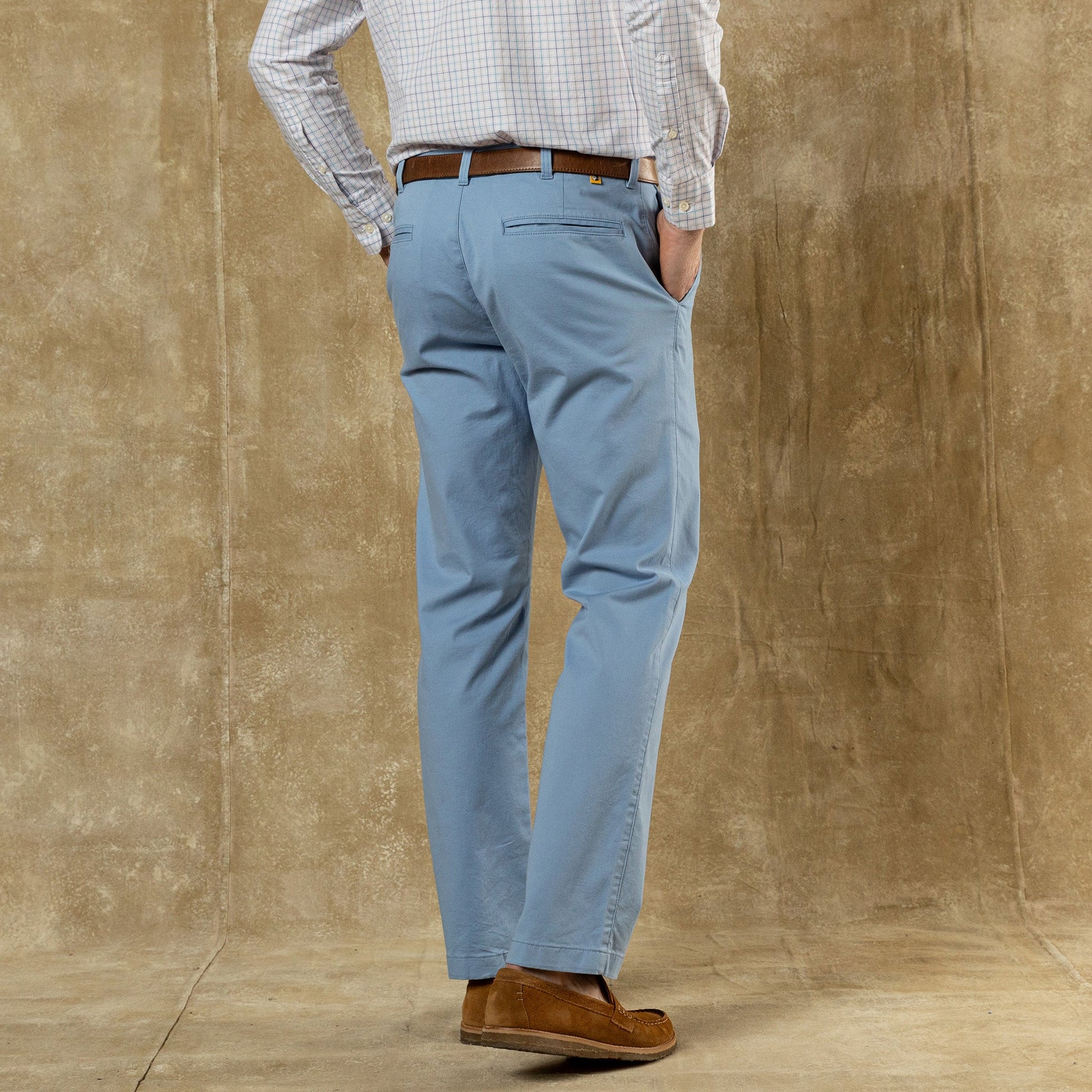Duck Head Classic Fit Gold School Chino - Chambray Blue