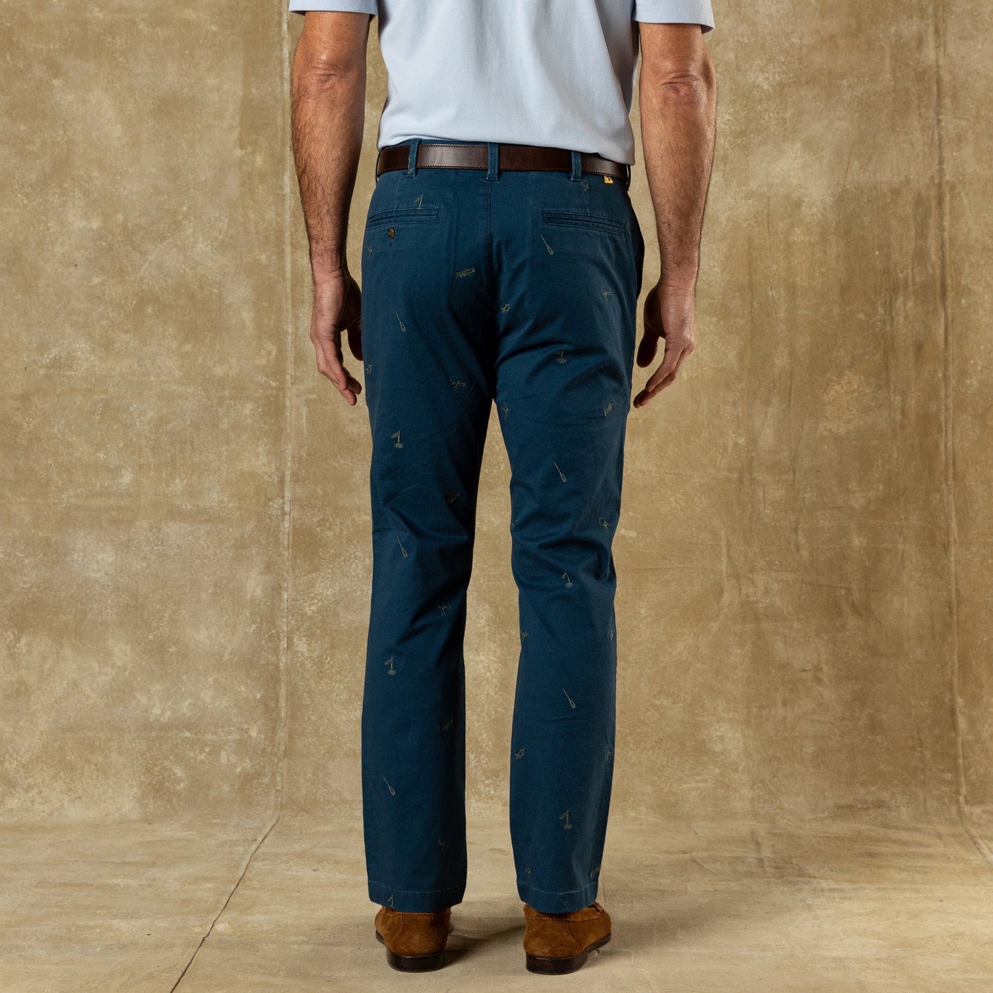 Duck Head Classic Fit Gold School Chino - Emb Mallard Blue