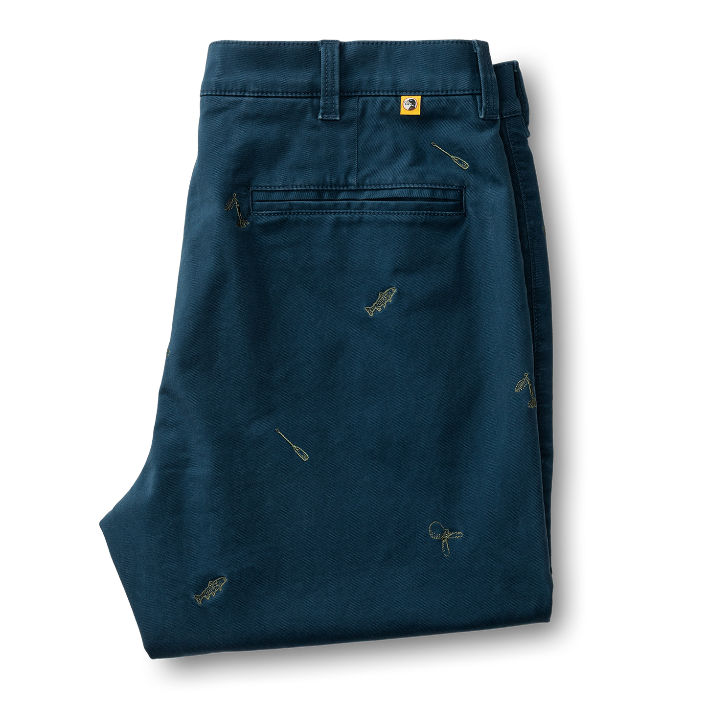 Duck Head Classic Fit Gold School Chino - Emb Mallard Blue