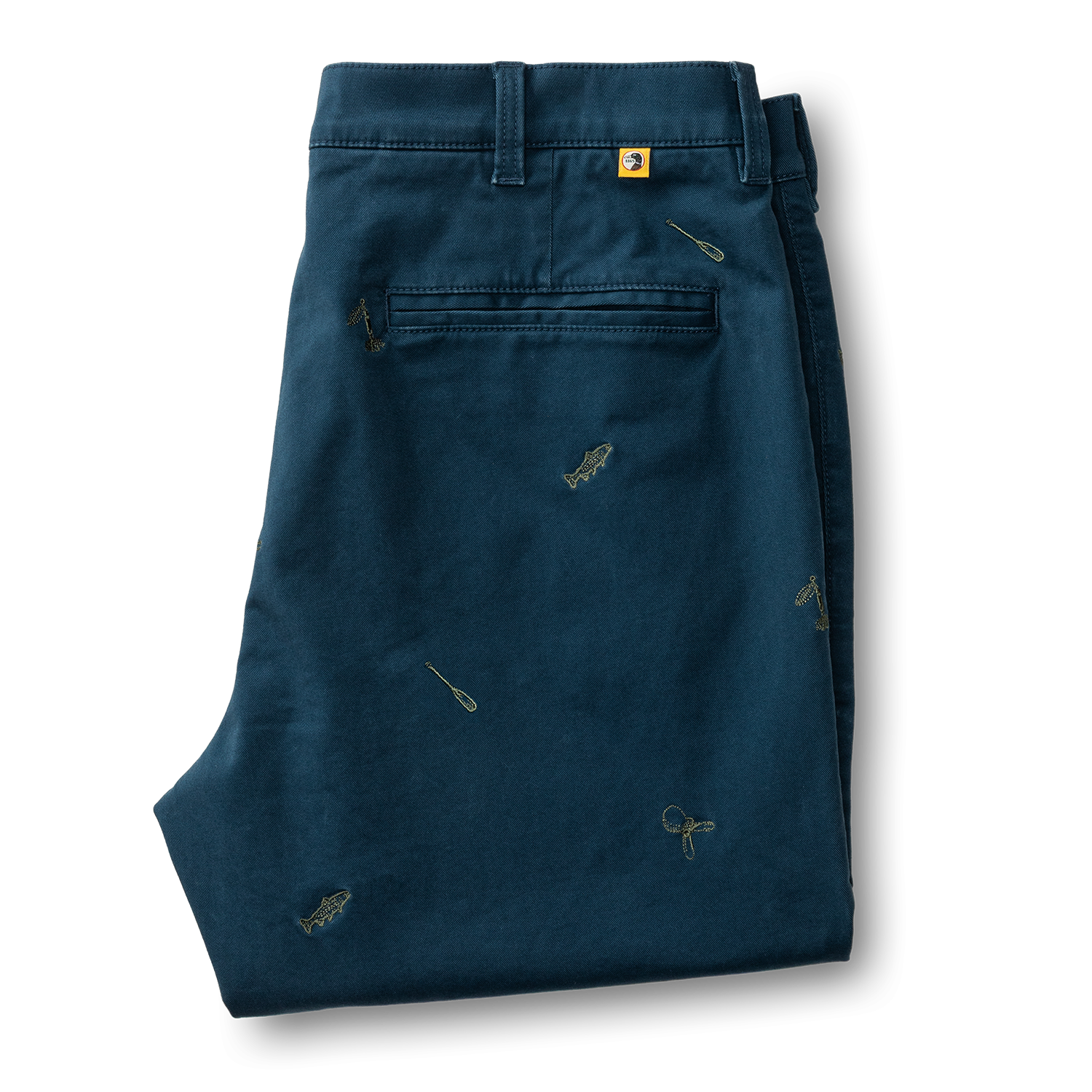 Duck Head Classic Fit Gold School Chino - Emb Mallard Blue