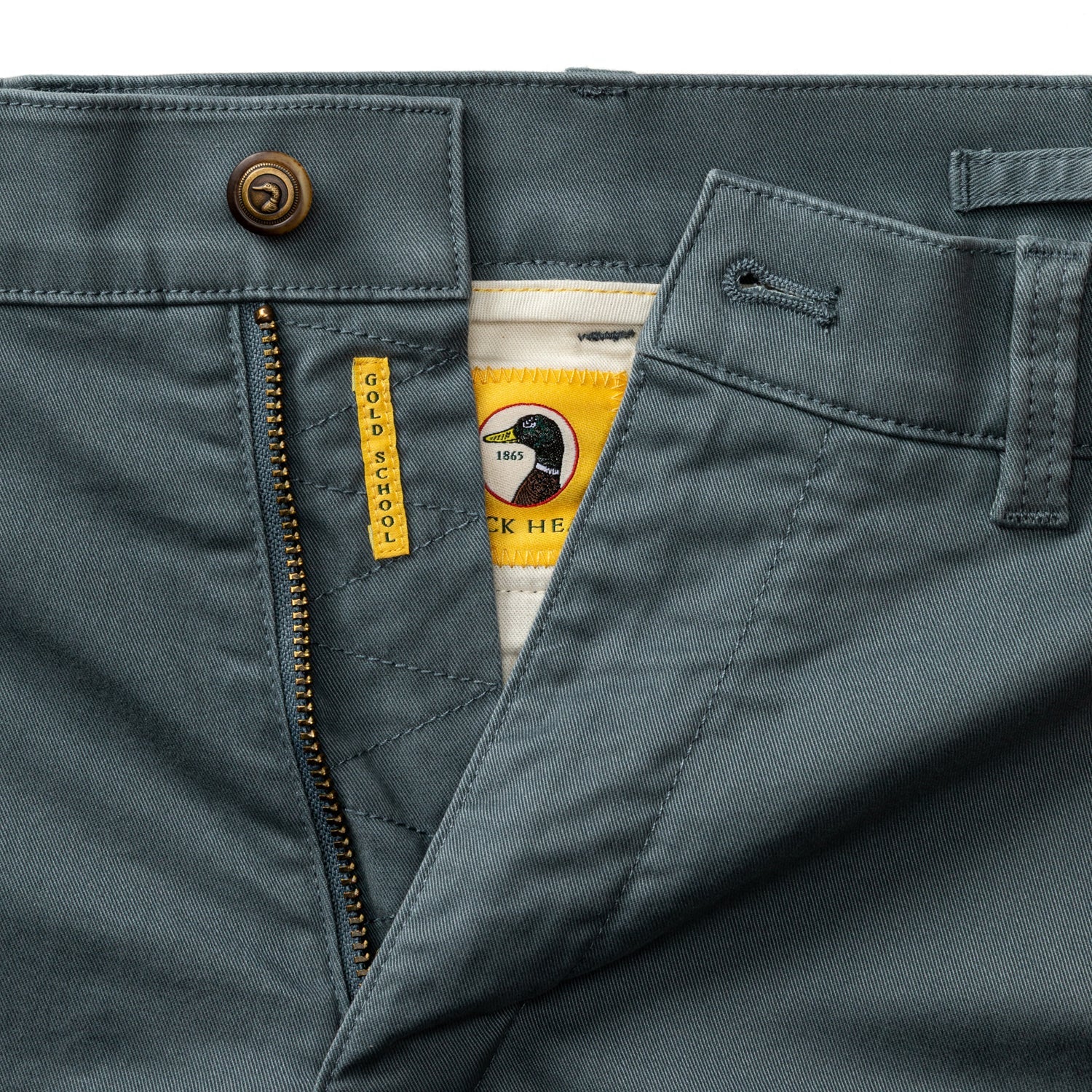 Duck Head Classic Fit Gold School Chino - Stormy Blue