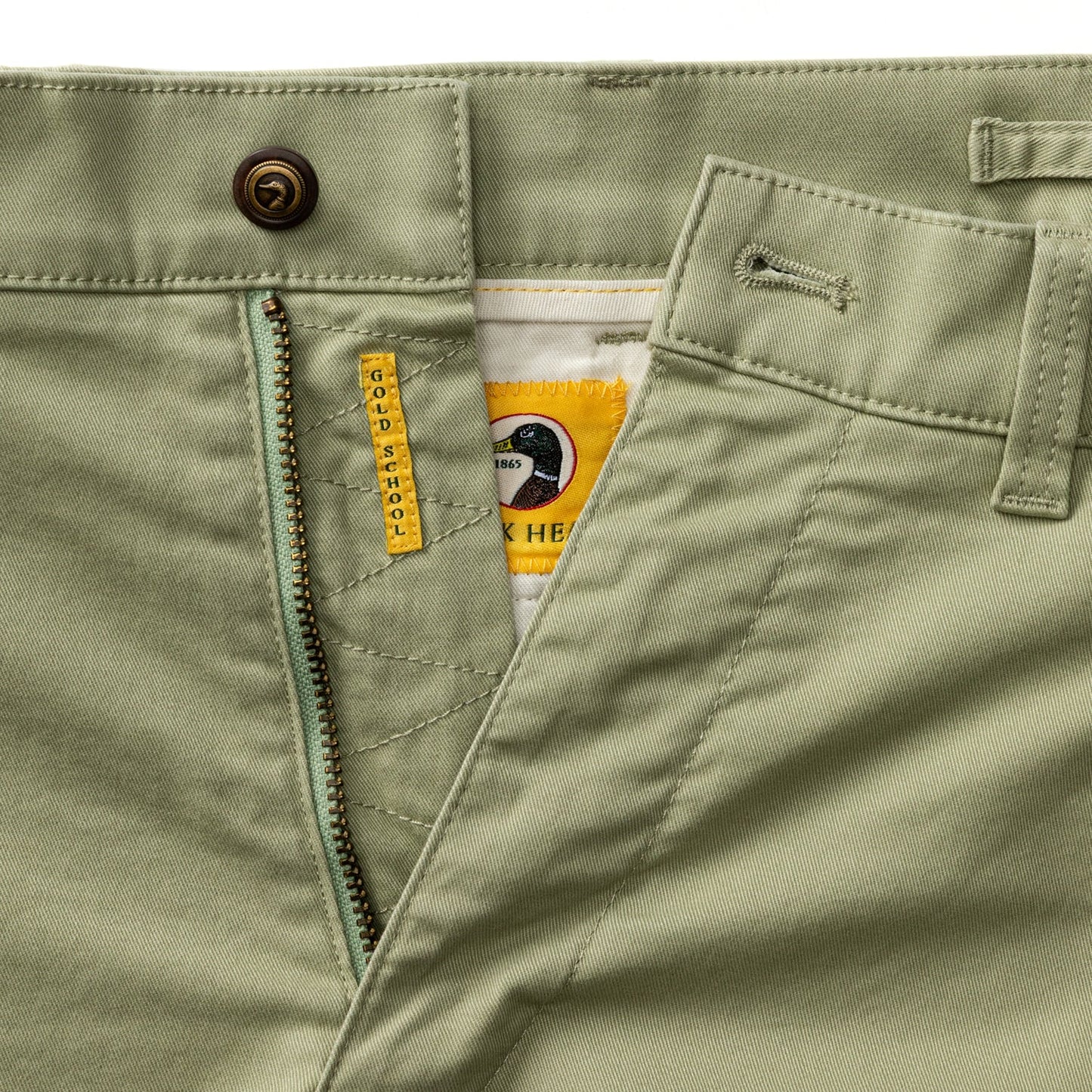Duck Head Classic Fit Gold School Chino - Tea Leaf