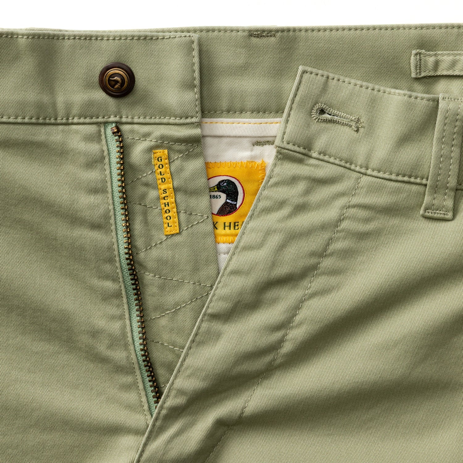 Duck Head Classic Fit Gold School Chino - Tea Leaf