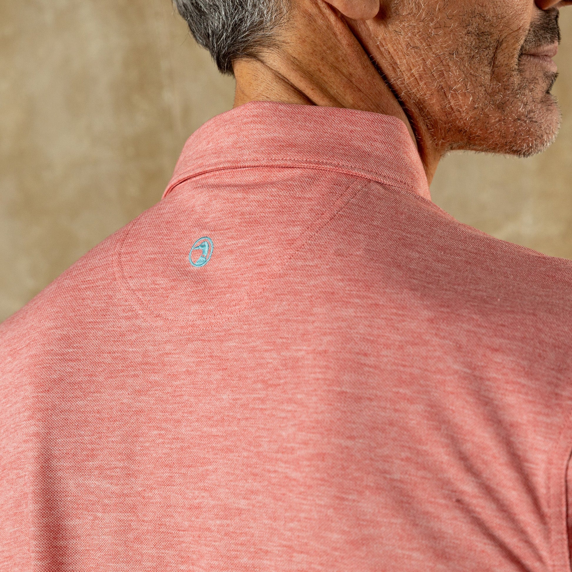Duck Head Summerford Performance Pique Polo - Classic Red Heather