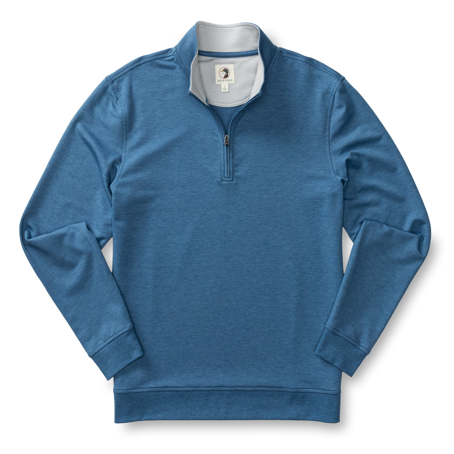 Duck Head Dunmore Performance 1/4 Zip Pullover - Blue Horizon Heather