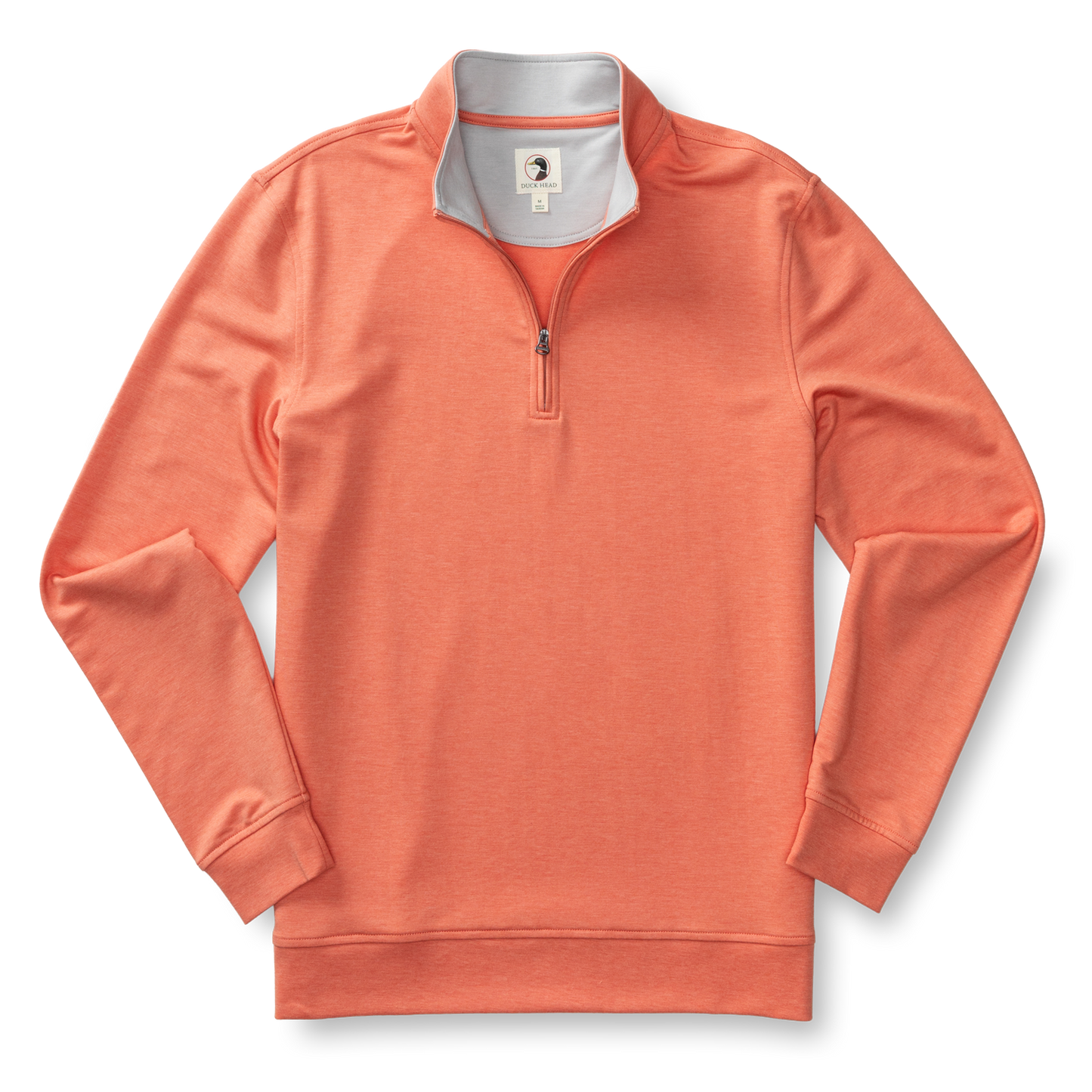 Duck Head Dunmore Performance 1/4 Zip Pullover - Coral Heather