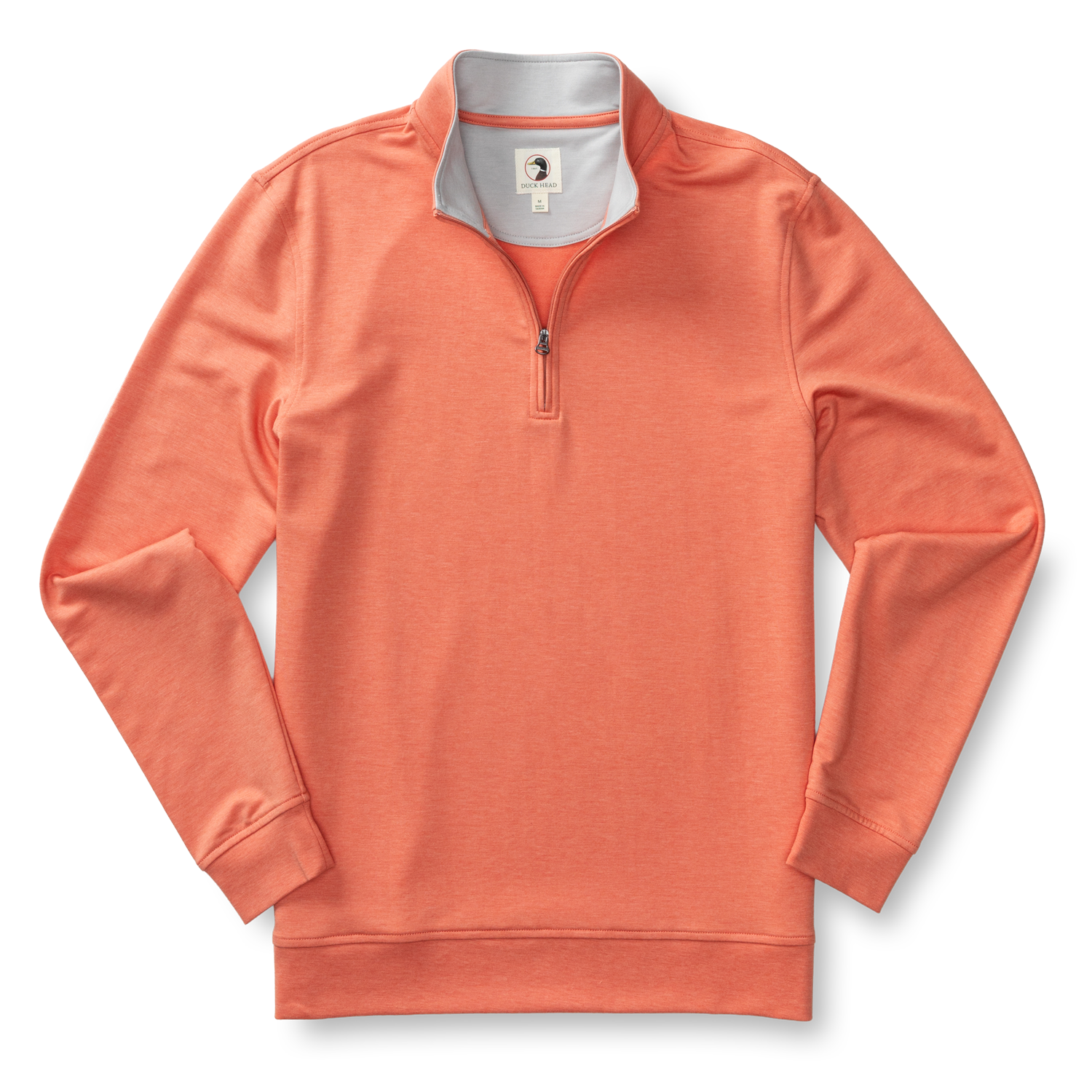 Duck Head Dunmore Performance 1/4 Zip Pullover - Coral Heather
