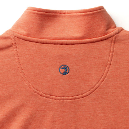 Duck Head Dunmore Performance 1/4 Zip Pullover - Coral Heather