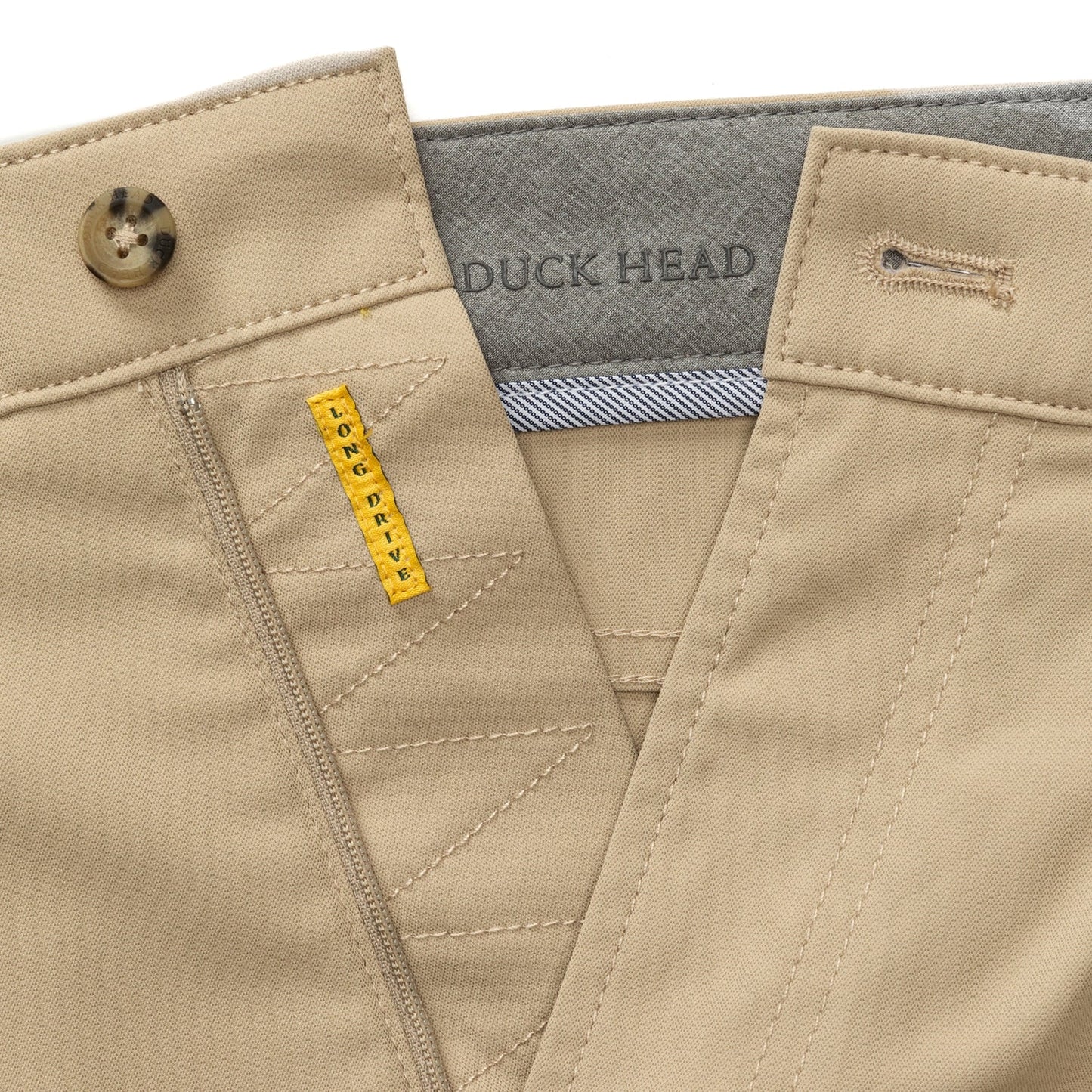 Duck Head Long Drive Performance Five-Pocket - Khaki