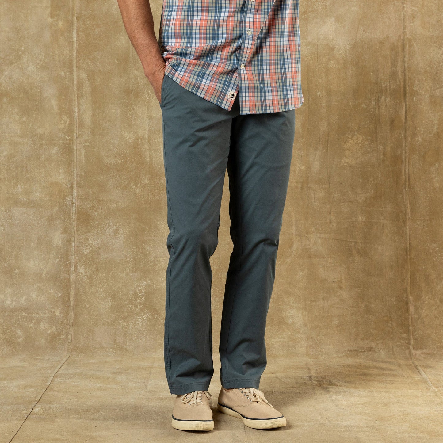Duck Head Harbor Performance Chino - Stormy Blue