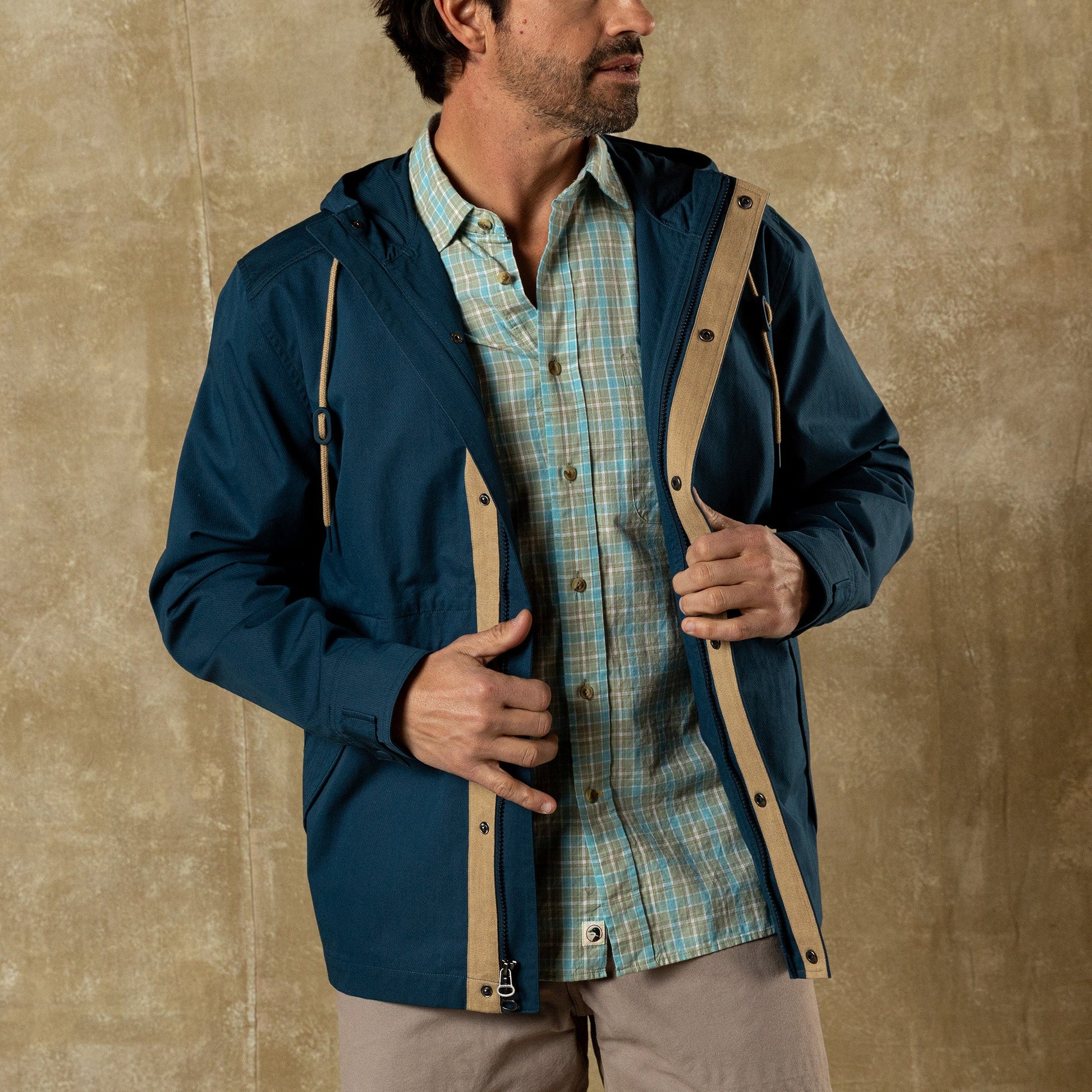Duck Head Drifter Weather Resistant Jacket - Mallard Blue