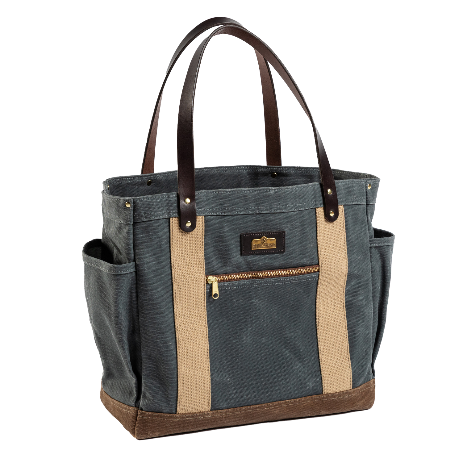 Duck Head Waxed Canvas Tote - Charcoal